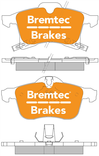 TRADE-LINE BRAKE PADS SET HOLDEN ASTRA AH 2005- BT1803TS