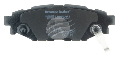 4WD BRAKE PADS SET SUBARU OUTBACK 2.5L 2003- BT1889E