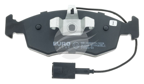 EURO-LINE BRAKE PADS SET FIAT 500 0.9L 2012- BT19360ELC