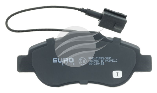 EURO-LINE BRAKE PADS SET FIAT 500 1.3TD (W/SENSOR) BT1939ELC