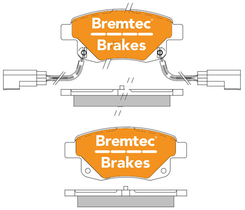 TRADE-LINE BRAKE PADS SET FORD TRANSIT VM (BOSCH) 2.4 BT1950TS