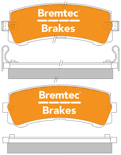 TRADE-LINE BRAKE PADS SET NISSAN PATROL Y61 4.8L 2001-06 BT1959TS