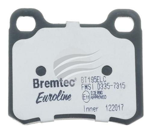 EURO-LINE BRAKE PADS SET MERCEDES E-CLASS (W124) E300 BT195ELC