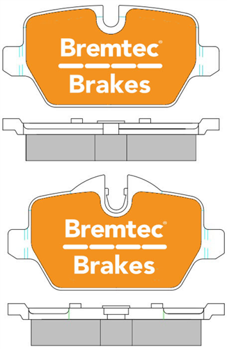 TRADE-LINE REAR BRAKE PADS SET BMW 1 SERIES 120i (E87) 2004- BT1965TS