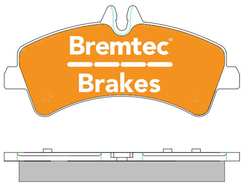 PRO-LINE BRAKE PADS SET MERCEDES SPRINTER (906) 511 DI BT1980PRO