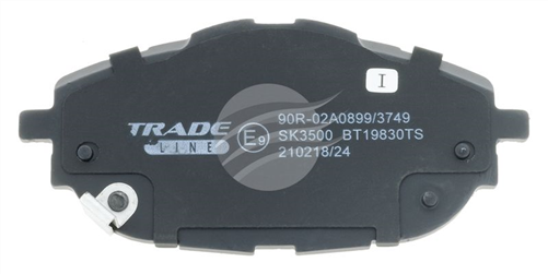 TRADELINE BRAKE PAD SET FRONT TOYOTA COROLLA (ZRE18_) 1.8 20 BT19830TS