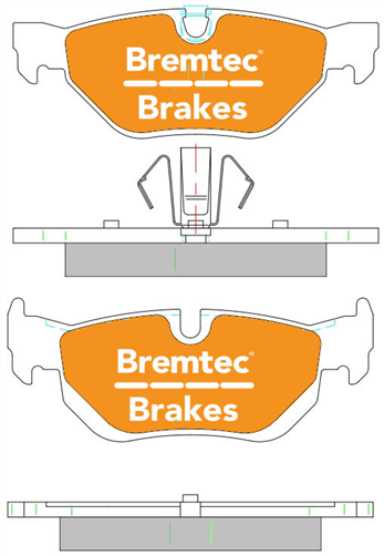 PRO-LINE BRAKE PADS SET BMW 3 SERIES (E90, E91) 2005- BT1987PRO