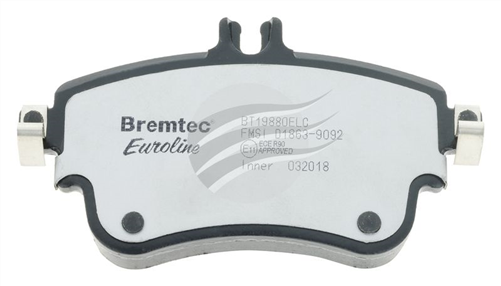 EURO-LINE BRAKE PADS SET MERCEDES (W246) B200 (TRW) BT19880ELC