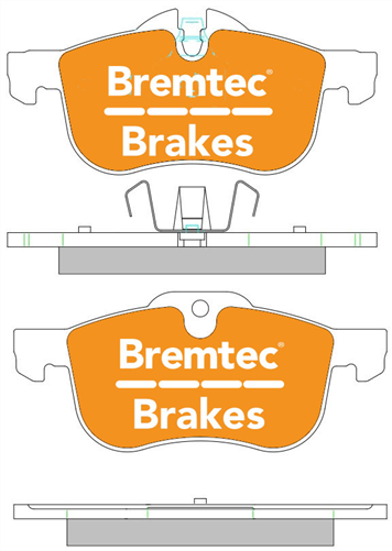 TRADE-LINE BRAKE PADS SET MG ZT-T 2001-05 BT2009TS