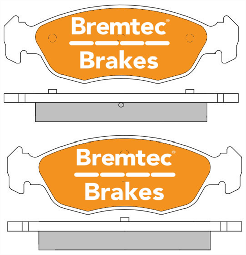 TRADE-LINE BRAKE PADS SET PEUGEOT 306 (7B, N3, N5) 1.4 BT2055TS