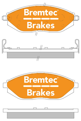 TRADE-LINE BRAKE PADS SET HOLDEN BARINA SPARK (MJ) 1.2i BT2123TS