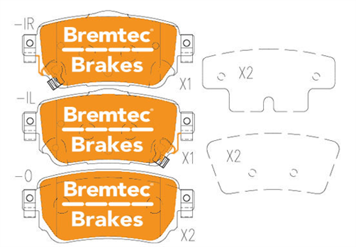 PRO-LINE BRAKE PADS SET NISSAN X-TRAIL (T32) 2.0L BT21281PRO