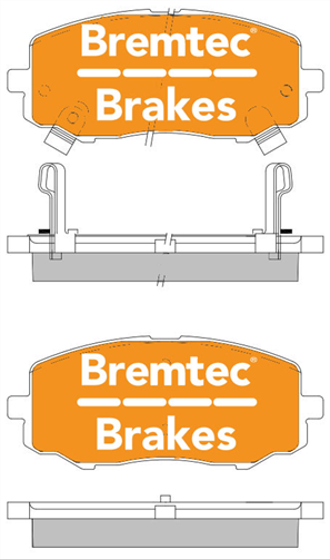 TRADELINE BRAKE PAD SET FRONT HYUNDAI i20 1.2 (WO/ESP) 2008- BT2174TS