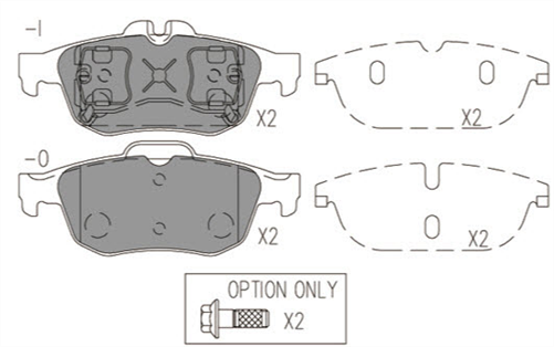 EURO-LINE BRAKE PADS SET RENAULT LATITUDE (L70_) BT2255ELC