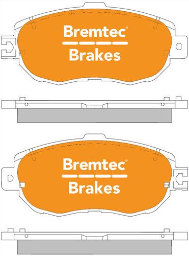 TRADE-LINE BRAKE PADS SET LEXUS LS400 1993-00 BT264TS