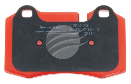 EVOLVE PERFROMANCE CERAMIC+ ASTON RAPIDE REAR BRAKE PADS BT26740EV