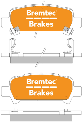 PRO-LINE BRAKE PADS SET SUBARU IMPREZA 2002- BT274PRO