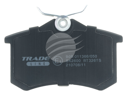 TRADELINE BRAKE PAD SET REAR AUDI, PEUGEOT, VOLKSWAGEN BT326TS