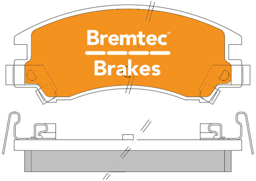 TRADELINE BRAKE PAD SET FRONT SUBARU LEONE 94-98 BT336TS