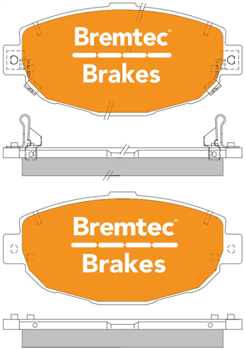 TRADE-LINE BRAKE PADS SET LEXUS SC400 (IMPORT) 1992-00 BT410TS