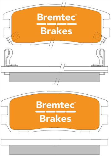 TRADE-LINE BRAKE PAD REAR SET GREAT WALL RODEO JACKAROO BT415TS