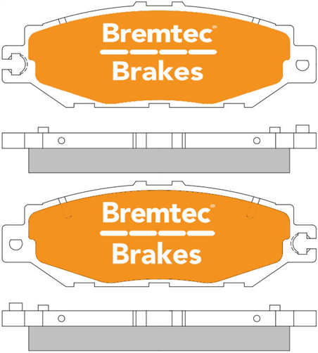 TRADE-LINE BRAKE PADS SET LEXUS LS400 1993-00 BT429TS