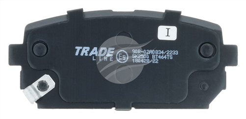 TRADELINE BRAKE PAD SET REAR HYUNDAI ix35 2.0 TDi AWD BT464TS