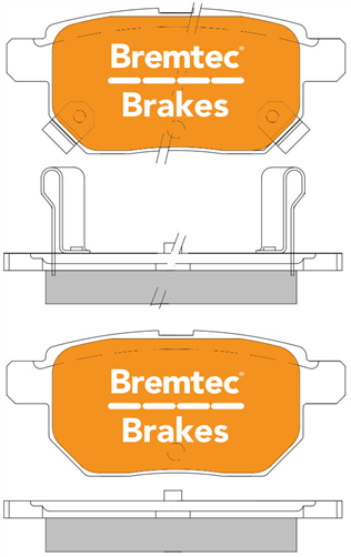 PRO-LINE BRAKE PADS SET TOYOTA CORROLA ZRE152 2007- BT601PRO