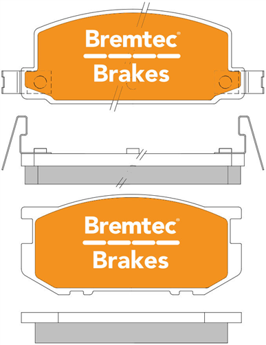 TRADE-LINE BRAKE PADS SET TOYOTA CORROLA KE70 (S.E.A) 83 BT696TS