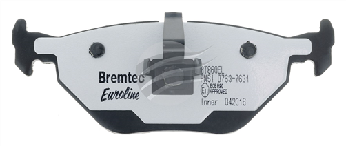 EURO-LINE BRAKE PADS SET SAAB 9-5 YS3E 2.0T, 2.3T 3.0T BT860ELC