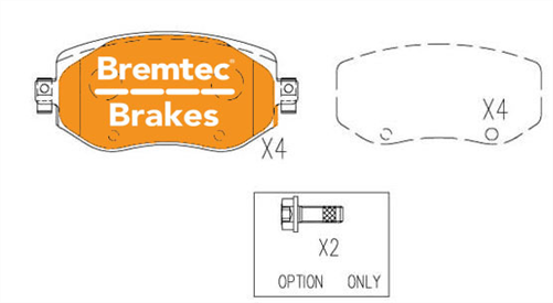 BRAKE PAD SET FORD F250 SUPER-DUTY 6.0L BT91360PRO