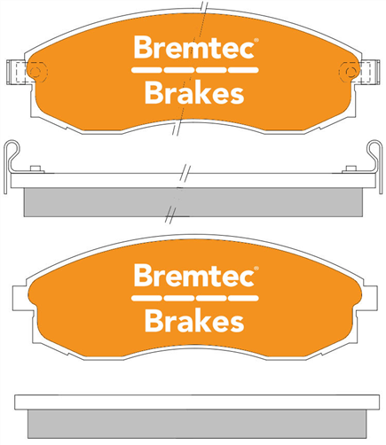 TRADE-LINE BRAKE PAD FRONT SET MAXIMA A32 A33 TRITON MK BT996TS