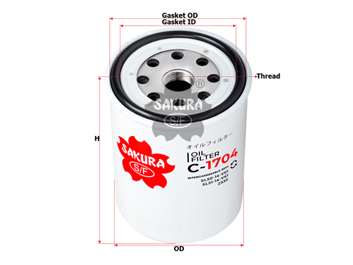 OIL FILTER FITS Z330 WZ330NM C-1704