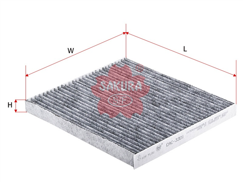 CABIN FILTER PCA140P 87139-12010 CAC-3301