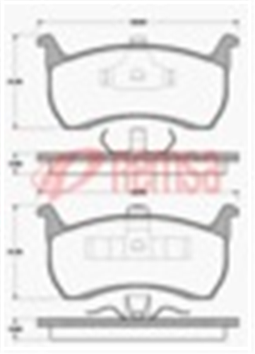 FRONT DISC BRAKE PADS - FORD FALCON EA-AU 96-00 DB1108 UC