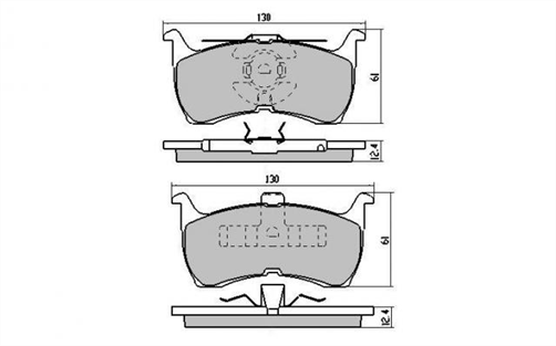 FRONT DISC BRAKE PADS - FORD FALCON EA,EB ED 88-96 DB1109 UC