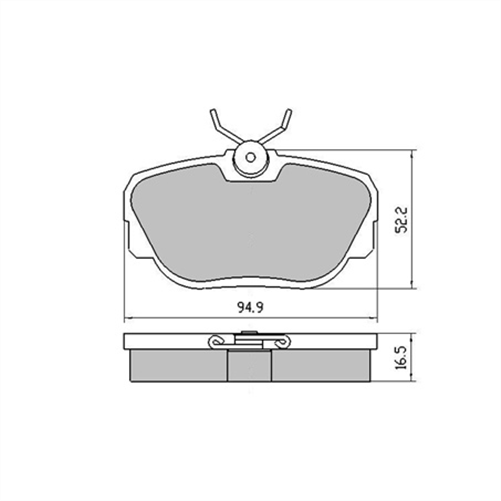 FRONT BRAKE PADS - BMW SERIES 3 E30 CERAMIC