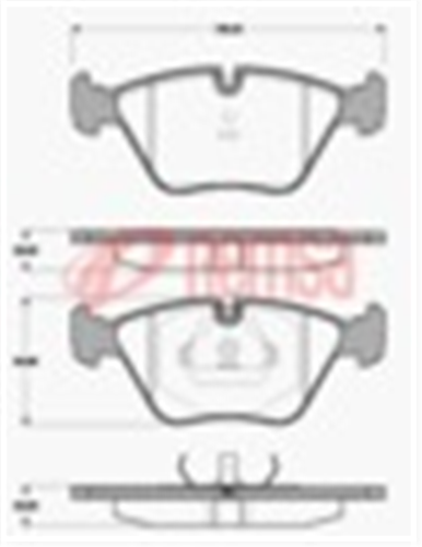 FRONT DISC BRAKE PADS - BMW Z3M E36 Z4M E85 DB1131 E