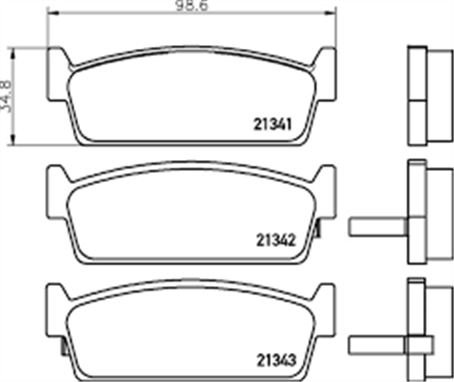 REAR DISC BRAKE PADS - NISSAN 200SX CERAMIC 88-96