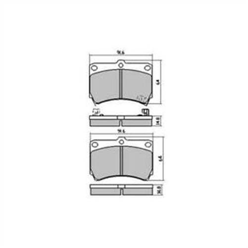 FRONT BRAKE PADS - FORD/MAZDA LASER 323 CERAMIC 89-95