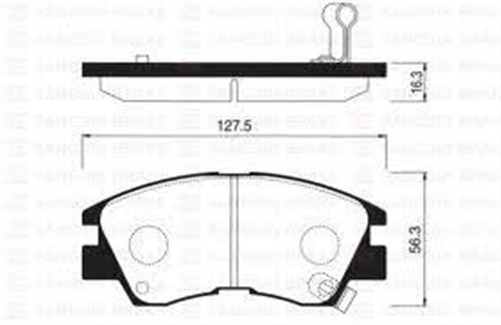 FRONT DISC BRAKE PADS - MITSUBISHI L300 88-94 INJ