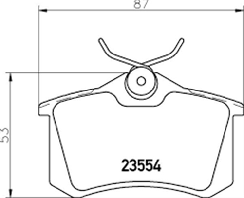 REAR DISC BRAKE PADS - AUDI / VW A4 , GOLF