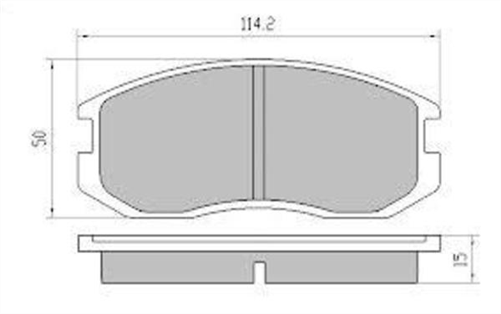 FRONT BRAKE PADS - MITSUBISHI LANCER CA CB CERAMIC 90-94