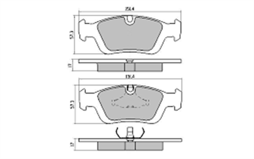 FRONT DISC BRAKE PADS - BMW SER 3 E36 DB1224 UC