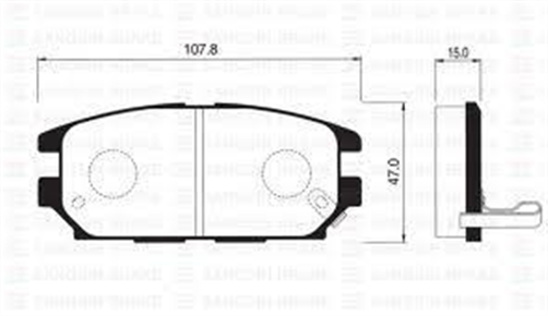 REAR DISC BRAKE PADS - MITRUBISHI CHARIOT N84 N94 CERAMIC 97-03