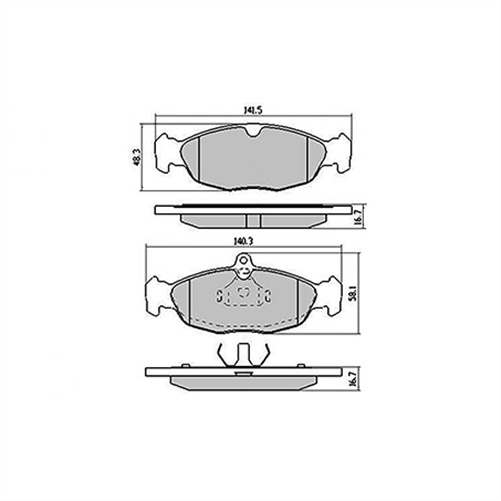 FRONT BRAKE PADS - HOLDEN ASTRA VECTRA CERAMIC 91-98