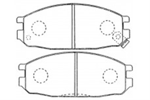 FRONT DISC BRAKE PADS - NISSAN VANETTE C22  86-