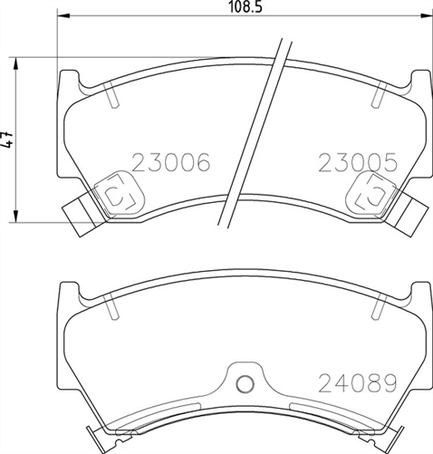 FRONT DISC BRAKE PADS - NISSAN PULSAR N15 CERAMIC 95-01