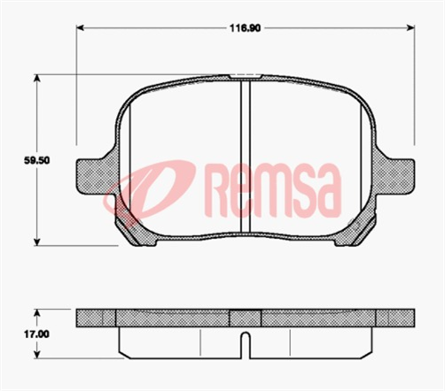 DB1345 UC FRONT DISC BRAKE PADS - TOYOTA CAMRY MCV20 99-03