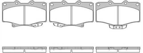 FRONT BRAKE PADS - TOYOTA HILUX VZN130 V6 CERAMIC 93-97